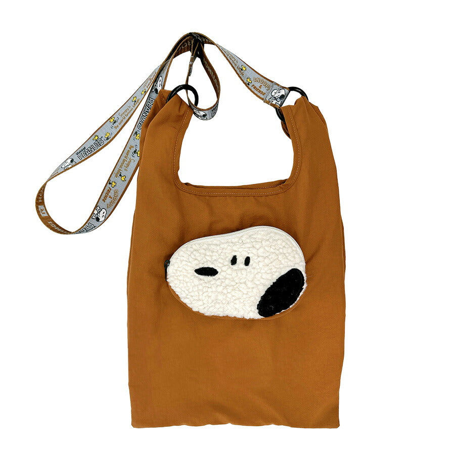 【クリックポスト/時間指定不可】【ROOTOTE】8459 IP.RSmid.Peanuts-0P エコバッグ 手持ち 斜め掛け スヌーピー かわいい レディース プレゼント ブラック