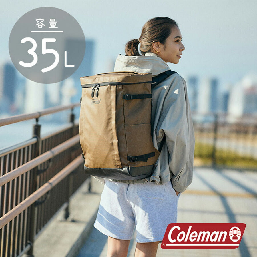 Coleman コールマン SHIELD35 シールド35 リュック バックパック 35L スクエア メンズ レディース シンプル カジュアル アウトドア 通学 学生 社会人 旅行 部活 合宿 習い事 ジム おしゃれ 人気 送料無料 バッグ 鞄