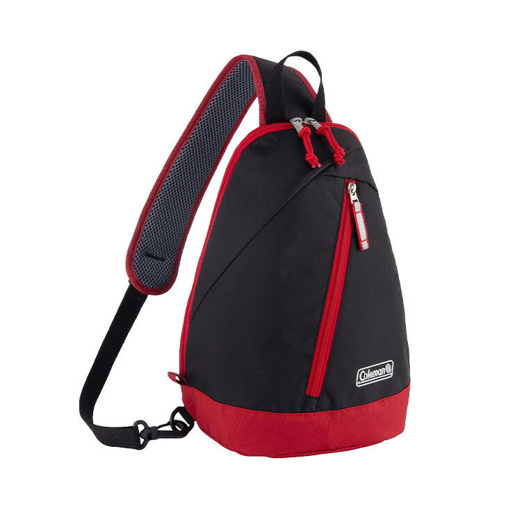 Coleman コールマン スリングバッグミニ sling-mini キッズ ワンショルダー スリング バッグ ロゴ ワンポイント 総柄 アウトドア 使いやすい チェストストラップ リフレクター サイドポケット シンプル 小さめ 通園 通学 遠足 学童 習い事 お出かけ