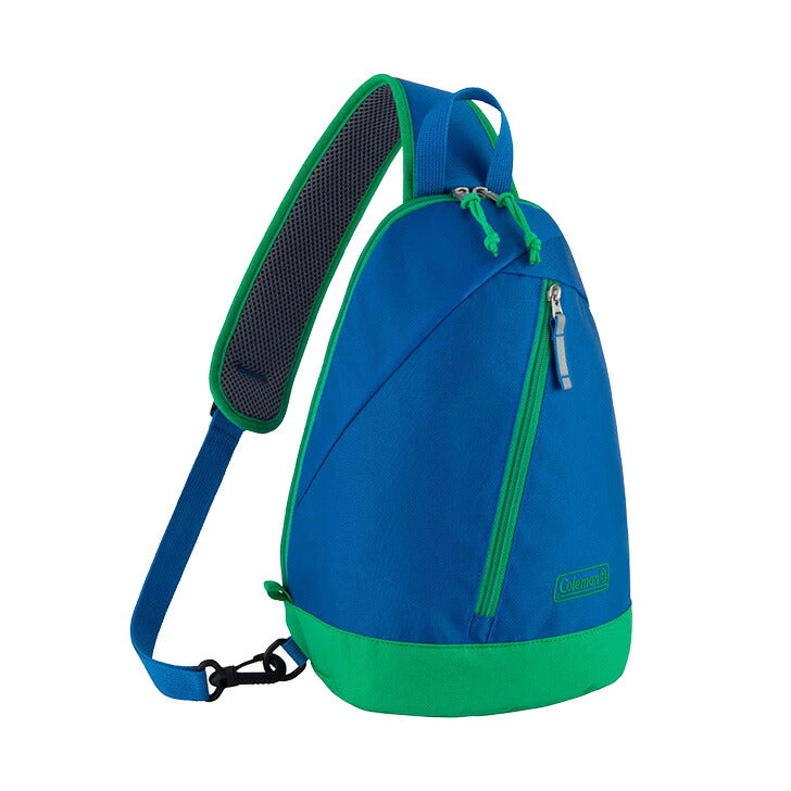 Coleman コールマン スリングバッグミニ sling-mini キッズ ワンショルダー スリング バッグ ロゴ ワンポイント 総柄 アウトドア 使いやすい チェストストラップ リフレクター サイドポケット シンプル 小さめ 通園 通学 遠足 学童 習い事 お出かけ