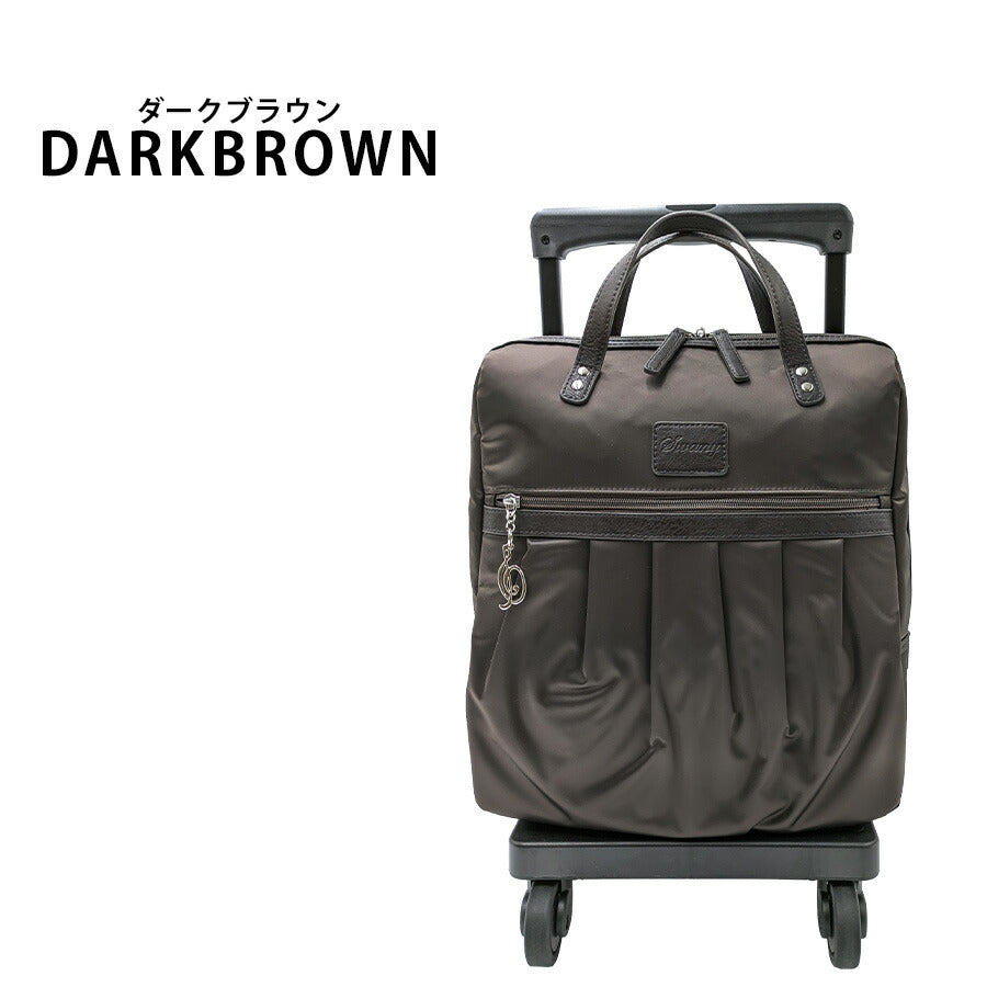 【SWANY】 d532-m18 クレーぺプラス ショッピングキャリー ダークブラウン 使いやすい 普段使い おしゃれ レディース プレゼント ギフト 母の日 敬老の日