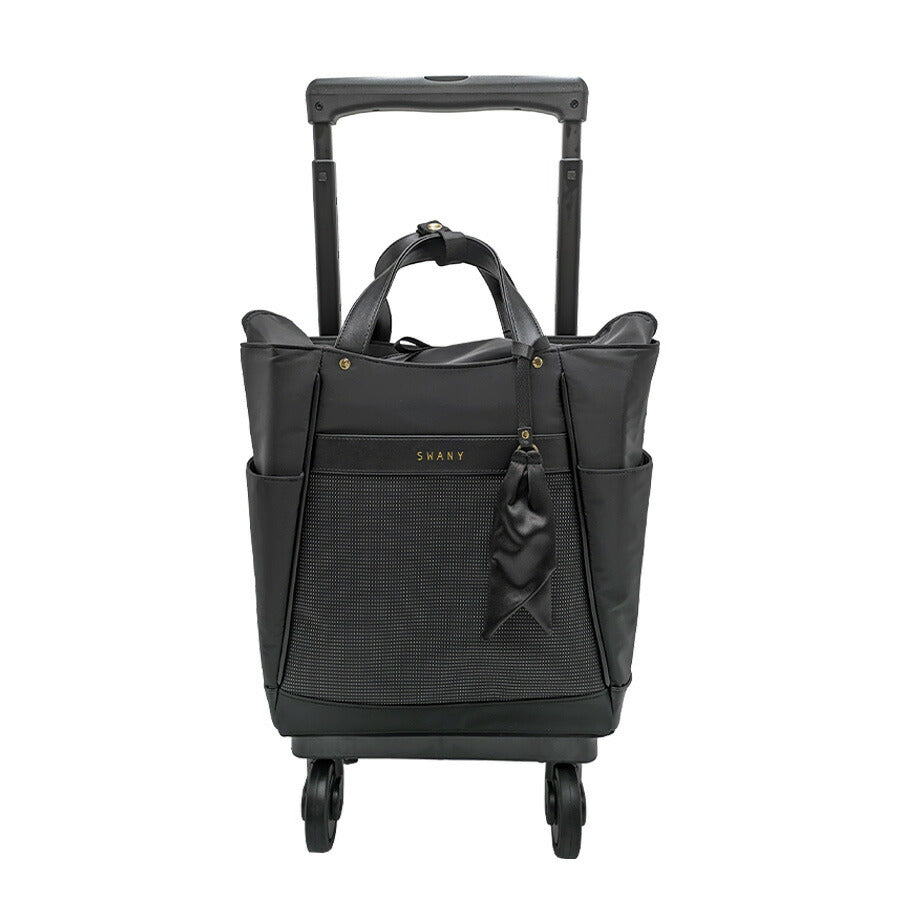 【SWANY】 d677m18 クルボ ショッピングキャリー ブラック 使いやすい 普段使い お買い物 使いやすい おしゃれ レディース プレゼント ギフト 母の日 敬老の日