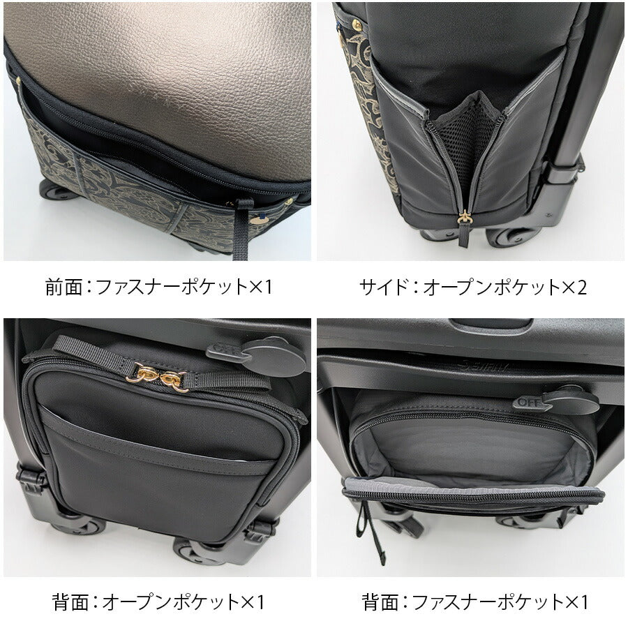 【SWANY】d694m18 KIRYU ショッピングキャリー お買い物 かばん 使いやすい 普段使い おしゃれ レディース ギフト プレゼント 母の日 敬老の日 ネイビー