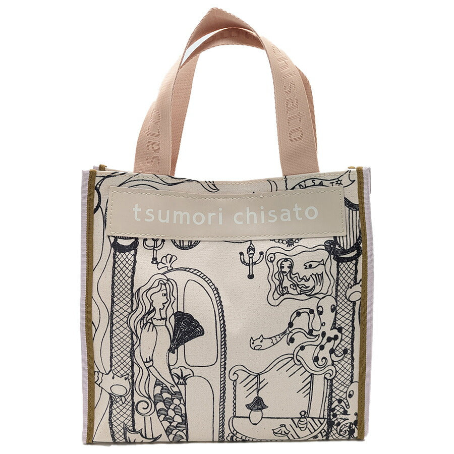 【クリックポスト/時間指定不可】【tsumori chisato CARRY】 50805 マーメイドルーム トートバッグM 手持ち 日本製 かばん レディース 母の日 ギフト ブラック