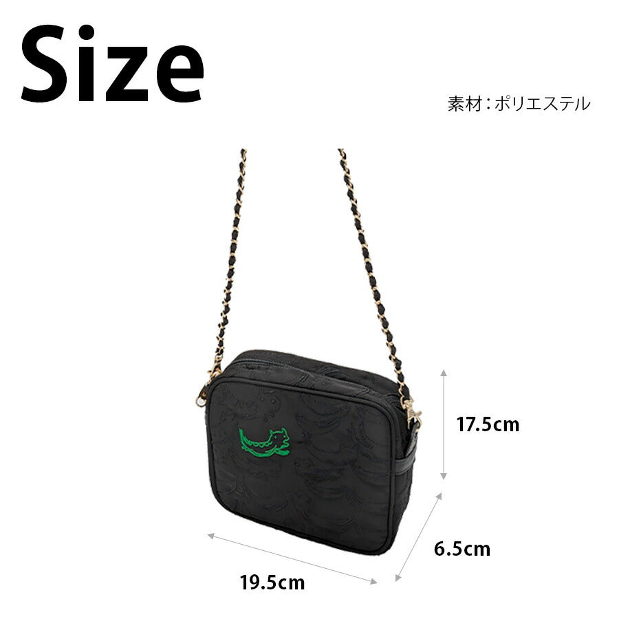 【tsumori chisato CARRY】50885 ナミネコシシュウ ショルダーバッグ 斜め掛け かばん 使いやすい 普段使い レディース ギフト プレゼント ブラック 母の日