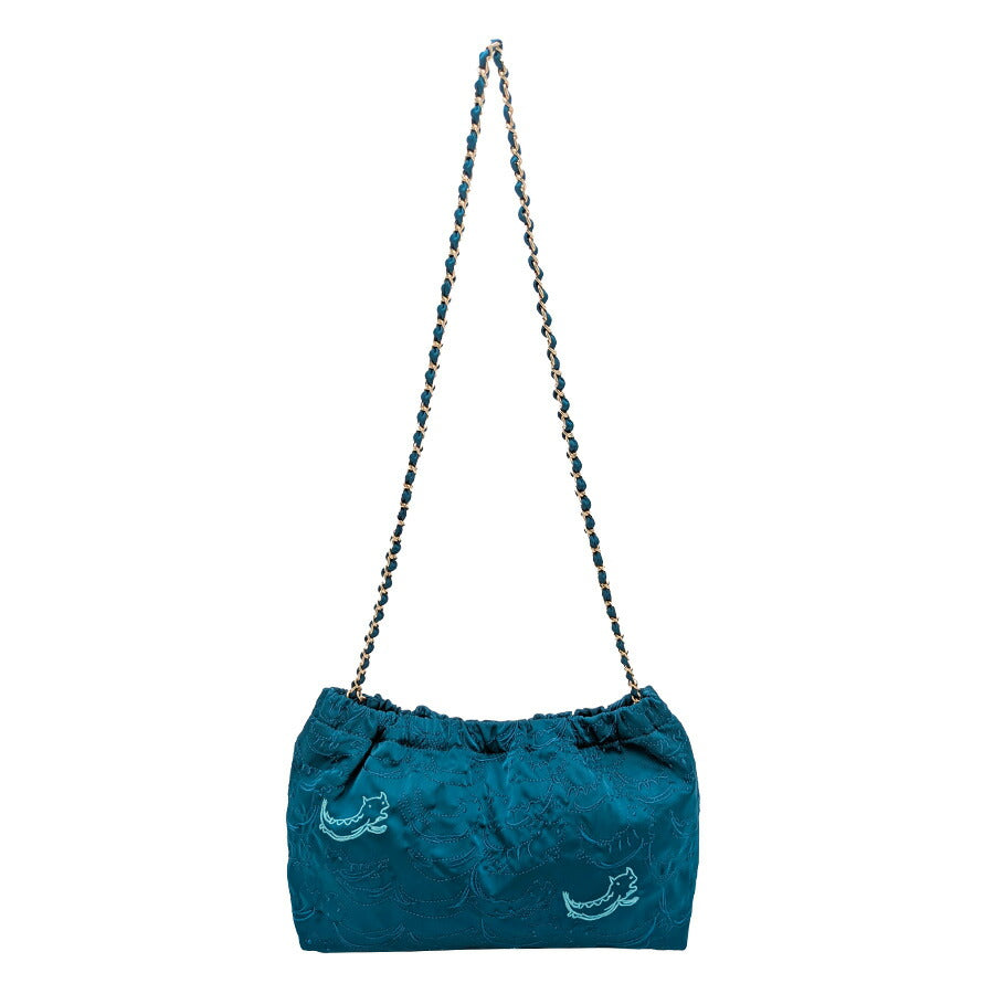 【tsumori chisato CARRY】50886 ナミネコシシュウ ショルダーバッグ 斜め掛け かばん 使いやすい 普段使い レディース ギフト プレゼント ブラック 母の日