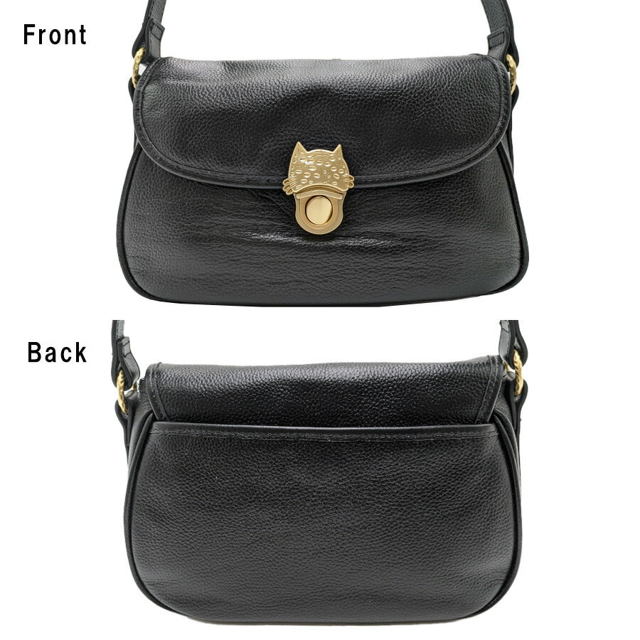 【tsumori chisato CARRY】 53451 NEWカリヤネコ ショルダーバッグ M 斜め掛け かばん カバン 鞄 レディース プレゼント ギフト 母の日 敬老の日 ブラック