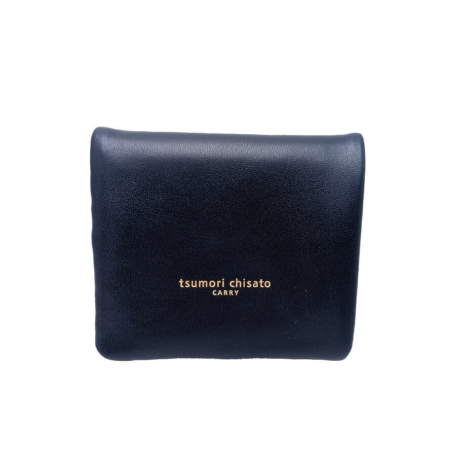【tsumori chisato CARRY】57810 ソフトラム 折り財布 財布 さいふ サイフ ウォレット 使いやすい 普段使い レディース ギフト プレゼント ネイビー 母の日