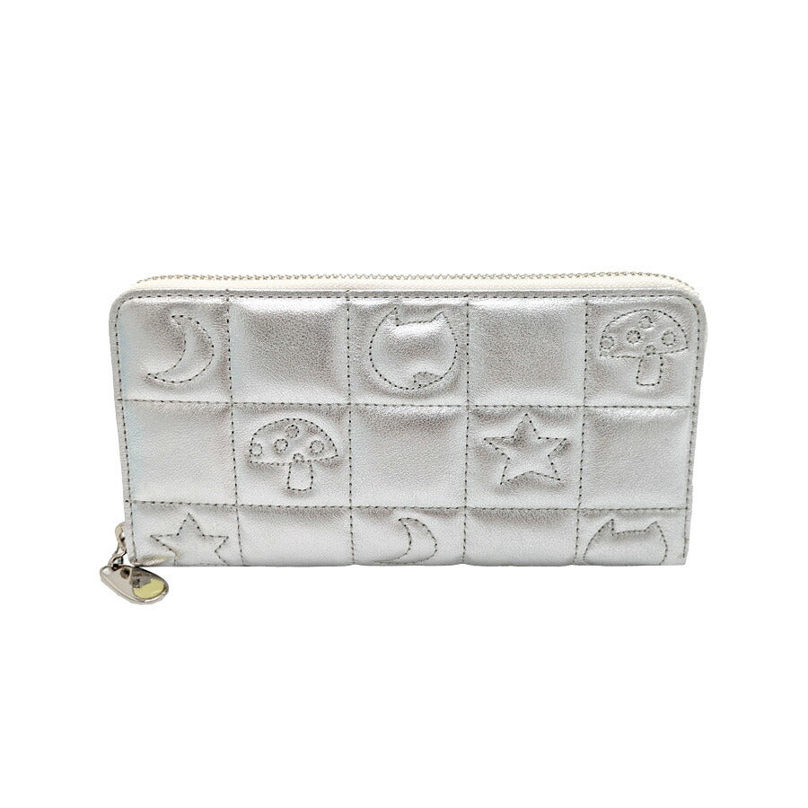 【tsumori chisato CARRY】57822 ネコキルティング 長財布 財布 さいふ サイフ ウォレット 日本製 普段使い レディース ギフト プレゼント ブラック 母の日