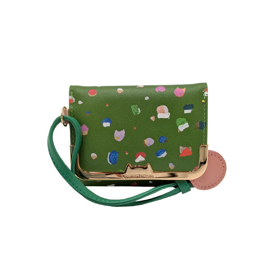 tsumori chisato CARRY 57930 てんてん ミニ財布 財布 さいふ サイフ ウォレット 普段使い 使いやすい 羊革 レディース プレゼント ギフト ブラック 日本製