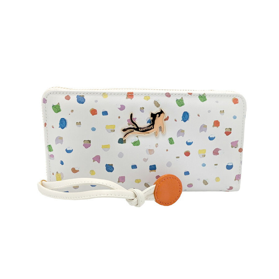 tsumori chisato CARRY 57931 てんてん ラウンド長財布 さいふ サイフ ウォレット 普段使い 使いやすい 羊革 レディース プレゼント ギフト ブラック 日本製