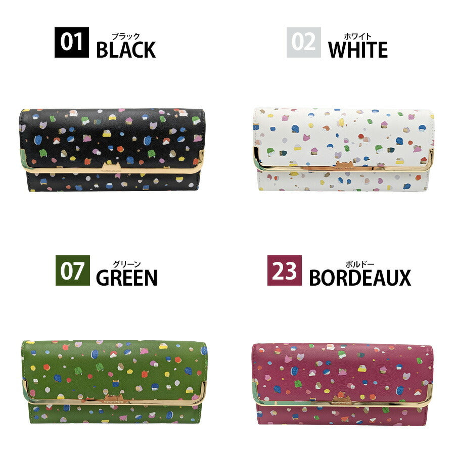 tsumori chisato CARRY 57932 てんてん 長財布 財布 さいふ サイフ ウォレット 普段使い 使いやすい 羊革 レディース プレゼント ギフト ブラック 日本製