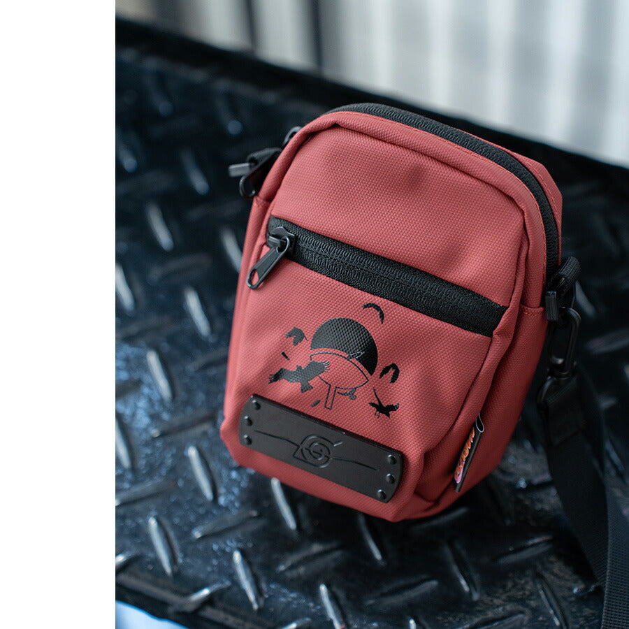 【NARUTO疾風伝】NSP21049 2WAYミニショルダーバッグ 斜め掛け かばん カバン 鞄 バッグ シンプル キャラクター アニメ ブラック カーキ ネイビー ワイン 普段使い 日常 人気 うずまきナルト はたけカカシ うちはサスケ うちはイタチ
