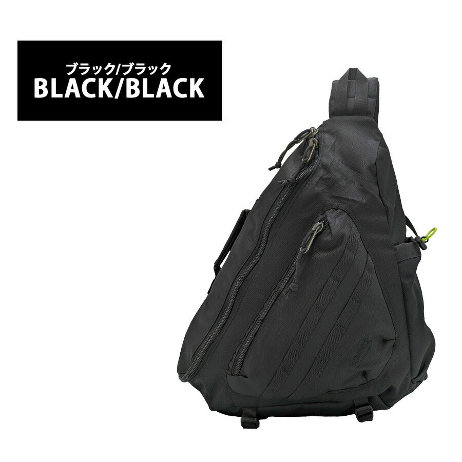 THRASHER thr296 スリングバッグ ボディバッグ ショルダーバッグ 斜め掛け 大容量 かばん 普段使い ユニセックス レディース メンズ プレゼント ギフト ブラック
