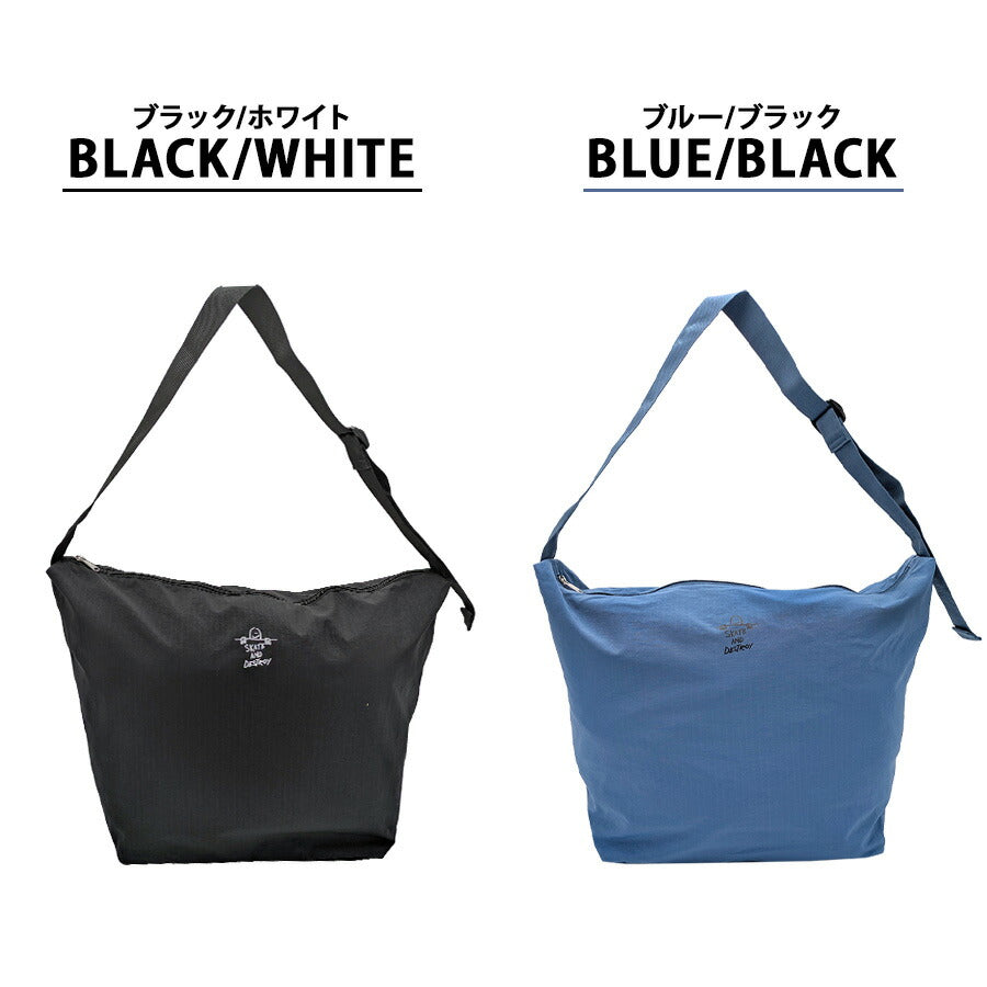 THRASHER thr307 ショルダーバッグL 斜め掛け 斜め掛けバッグ 大容量 かばん 普段使い ユニセックス レディース メンズ プレゼント ギフト ブラック