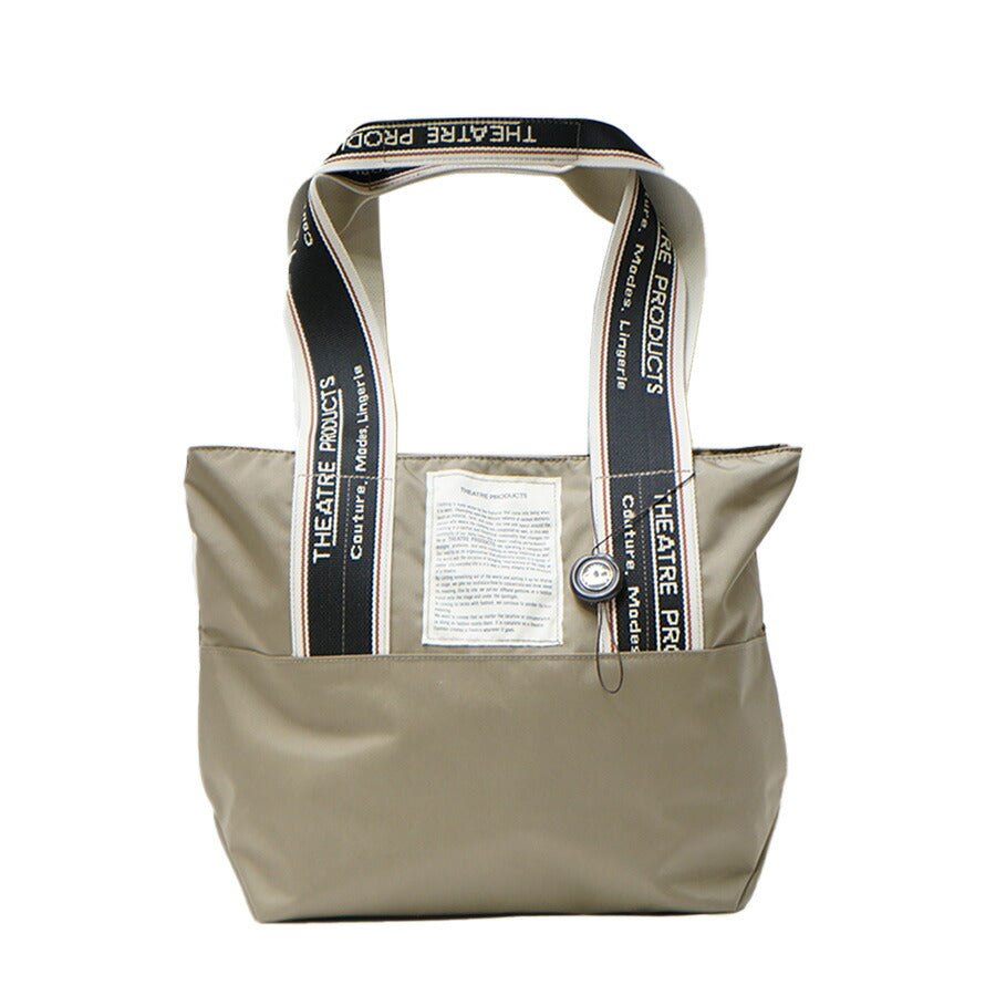 【正規取扱店】THEATRE PRODUCTS シアタープロダクツ トートバッグ M BL230335 NYLON TOTE MISSISSIPPI Mサイズ 大きめ 大容量 ポケット ファスナー付き オリジナル配色テープ ナイロン タウンユース カジュアル アウトドア マニフェストラベル ファッション ブランド