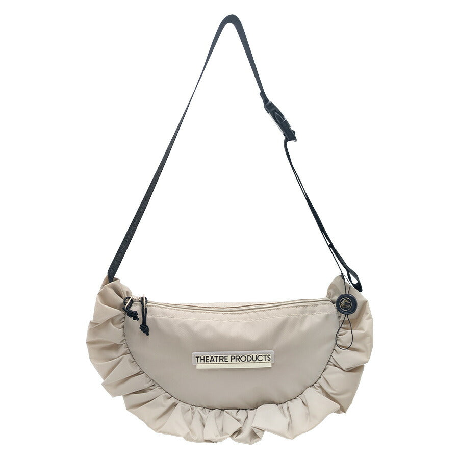 【THEATRE PRODUCTS】cl240858 NYLON FRILL ROUND SHOULDER BAG -L- ショルダー レディース かばん バッグ おしゃれ ギフト プレゼント ブラック
