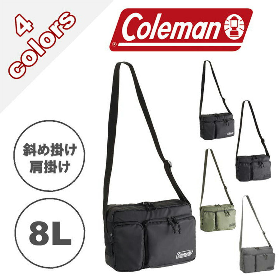 Coleman コールマン walkershoulder ウォーカーショルダー 横型 ショルダーバッグ スクエア メンズ レディース 男性 女性 シンプル カジュアル アウトドア 軽量 通勤 通学 学生 社会人 旅行 部活 習い事 おしゃれ 人気 送料無料 バッグ 鞄