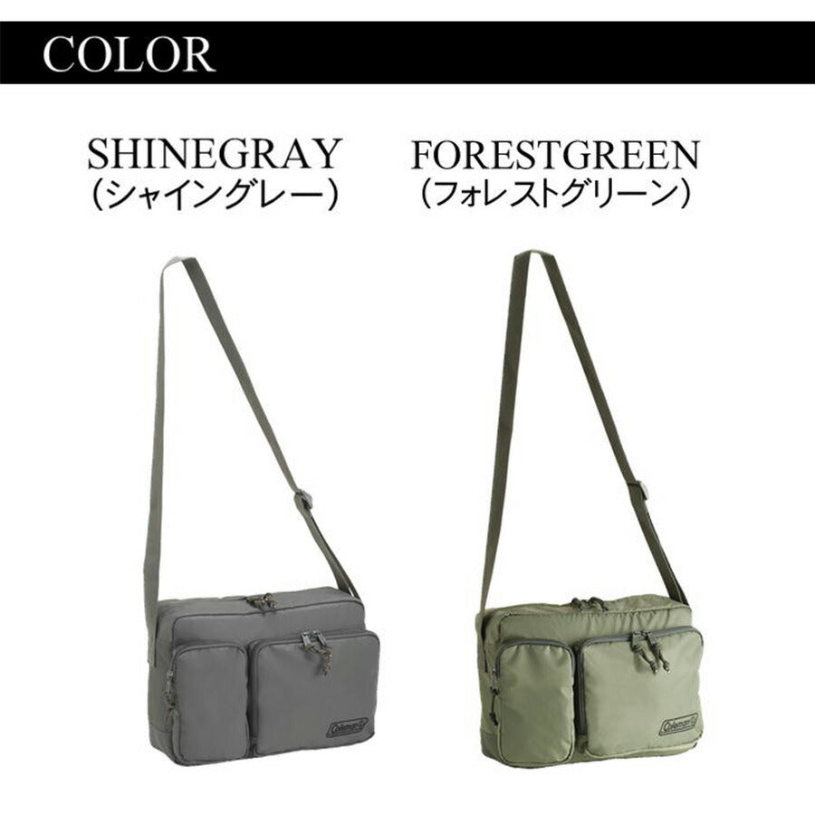 Coleman コールマン walkershoulder ウォーカーショルダー 横型 ショルダーバッグ スクエア メンズ レディース 男性 女性 シンプル カジュアル アウトドア 軽量 通勤 通学 学生 社会人 旅行 部活 習い事 おしゃれ 人気 送料無料 バッグ 鞄