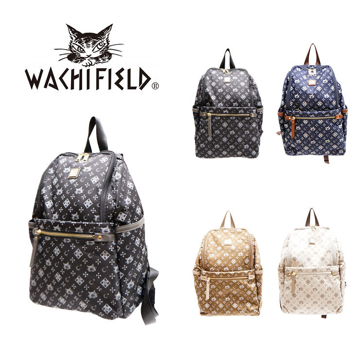 【当店オリジナルエコバッグプレゼント中!】【WachiField】わちふぃーるど WACHIFIELD WTSK-05 10L ミニリュック バッグ 鞄 リュック リュックサック バックパック ダヤン 軽量 おでかけ 旅行 プレゼント 贈り物 モノグラム柄 猫柄