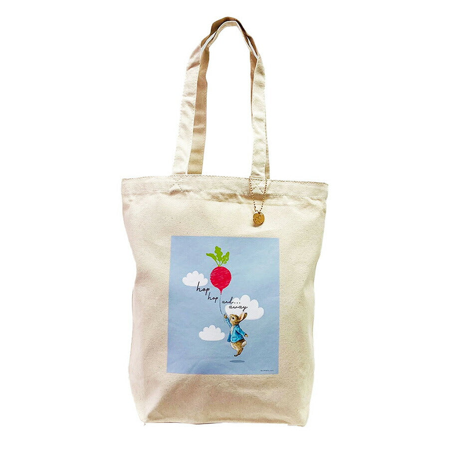【PETER RABBIT】0633 トートバッグ かばん バッグ 手持ち サブバッグ エコバッグ キャラクター うさぎ ピーターラビット 使いやすい お出かけ 軽量 A4対応