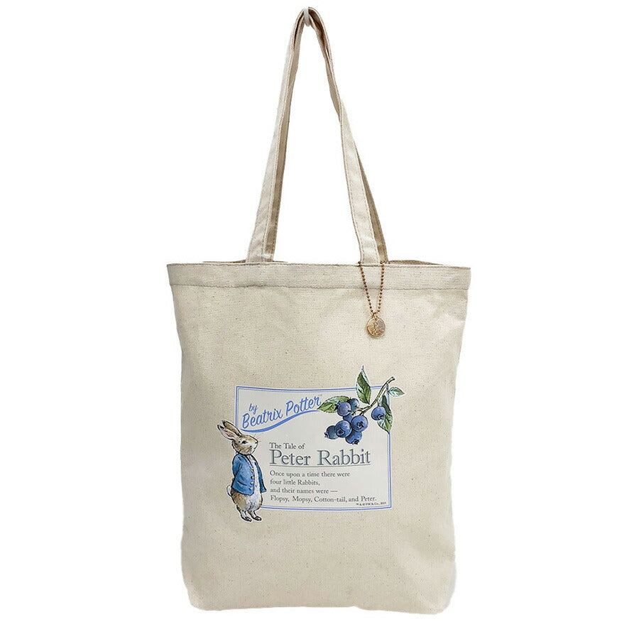 【PETER RABBIT】0633 トートバッグ かばん バッグ 手持ち サブバッグ エコバッグ キャラクター うさぎ ピーターラビット 使いやすい お出かけ 軽量 A4対応