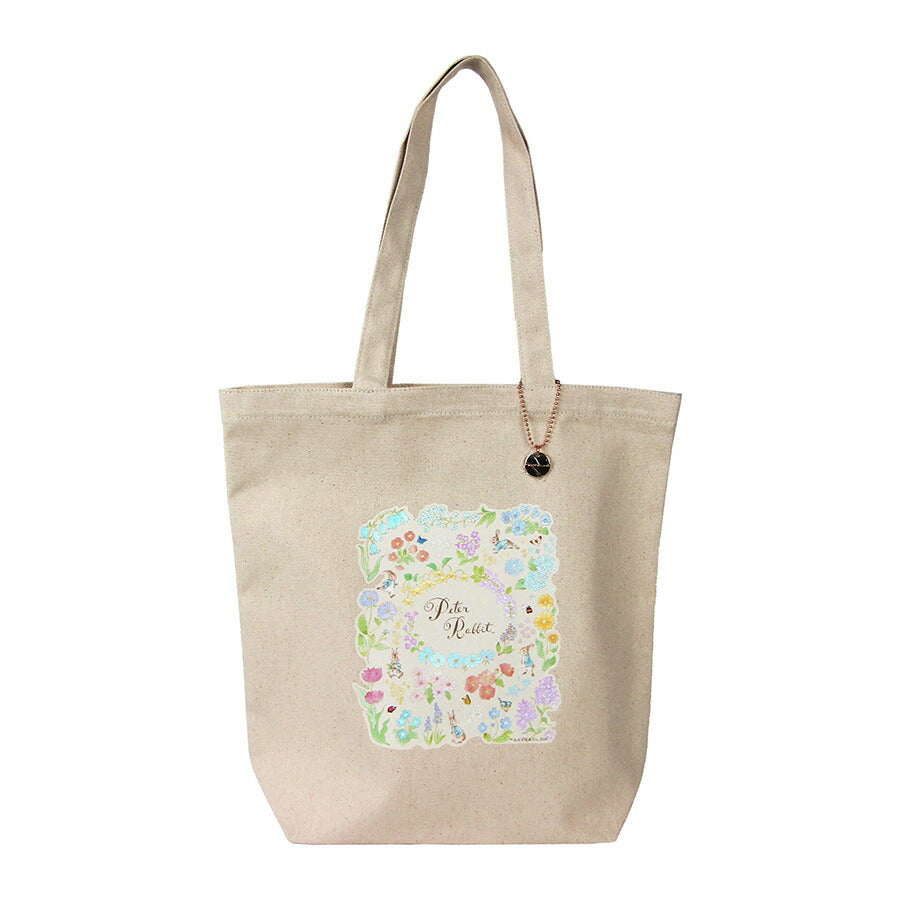 【PETER RABBIT】0633 トートバッグ かばん バッグ 手持ち サブバッグ エコバッグ キャラクター うさぎ ピーターラビット 使いやすい お出かけ 軽量 A4対応