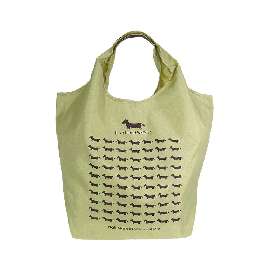 【WHOLLY】 3l02 角型手提げバッグ 鞄 かばん カバン バッグ 犬 ウォーリー エコバッグ お買い物 サブバッグ 使いやすい プレゼント 贈り物 ギフト