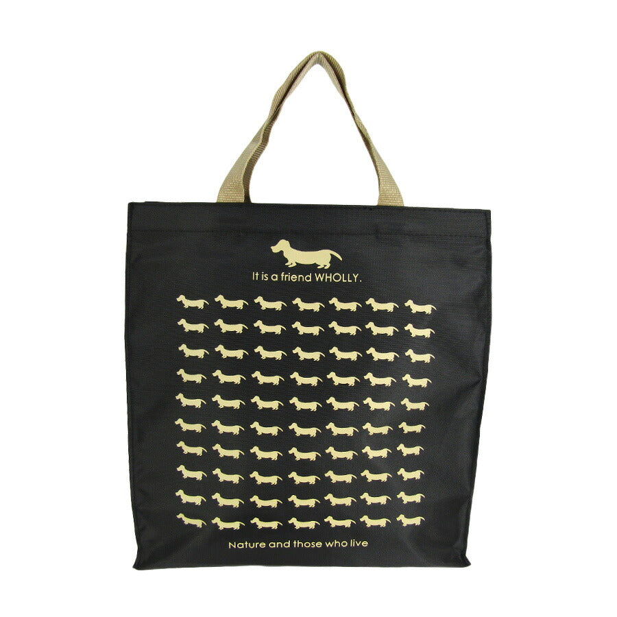 【WHOLLY】 3l13 角型手提げバッグ 鞄 かばん カバン バッグ 犬 ウォーリー エコバッグ お買い物 サブバッグ 使いやすい プレゼント 贈り物 ギフト