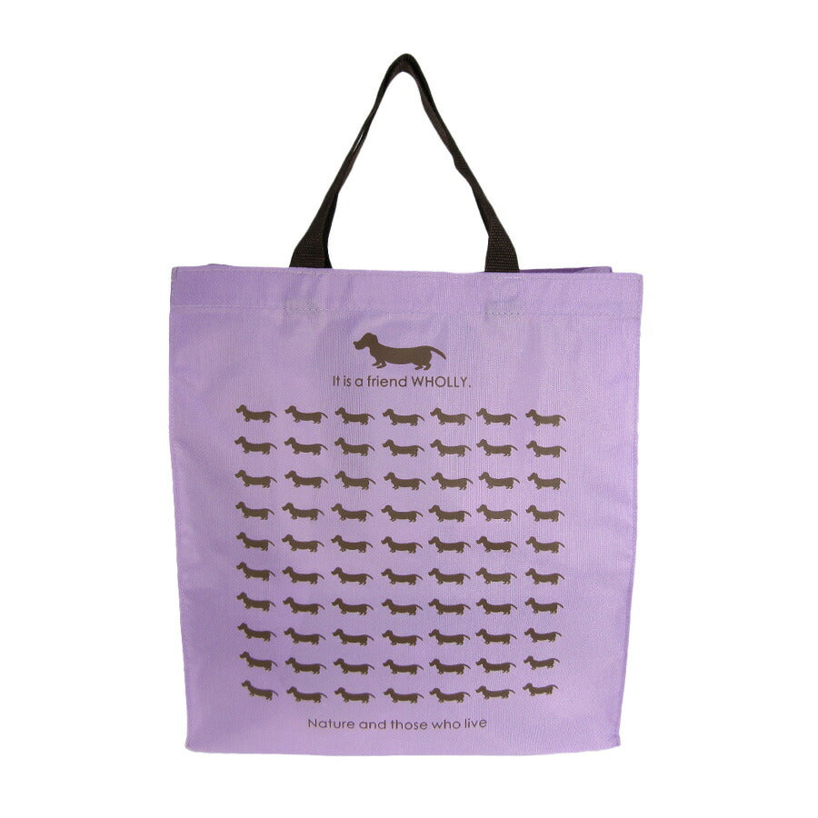 【WHOLLY】 3l13 角型手提げバッグ 鞄 かばん カバン バッグ 犬 ウォーリー エコバッグ お買い物 サブバッグ 使いやすい プレゼント 贈り物 ギフト