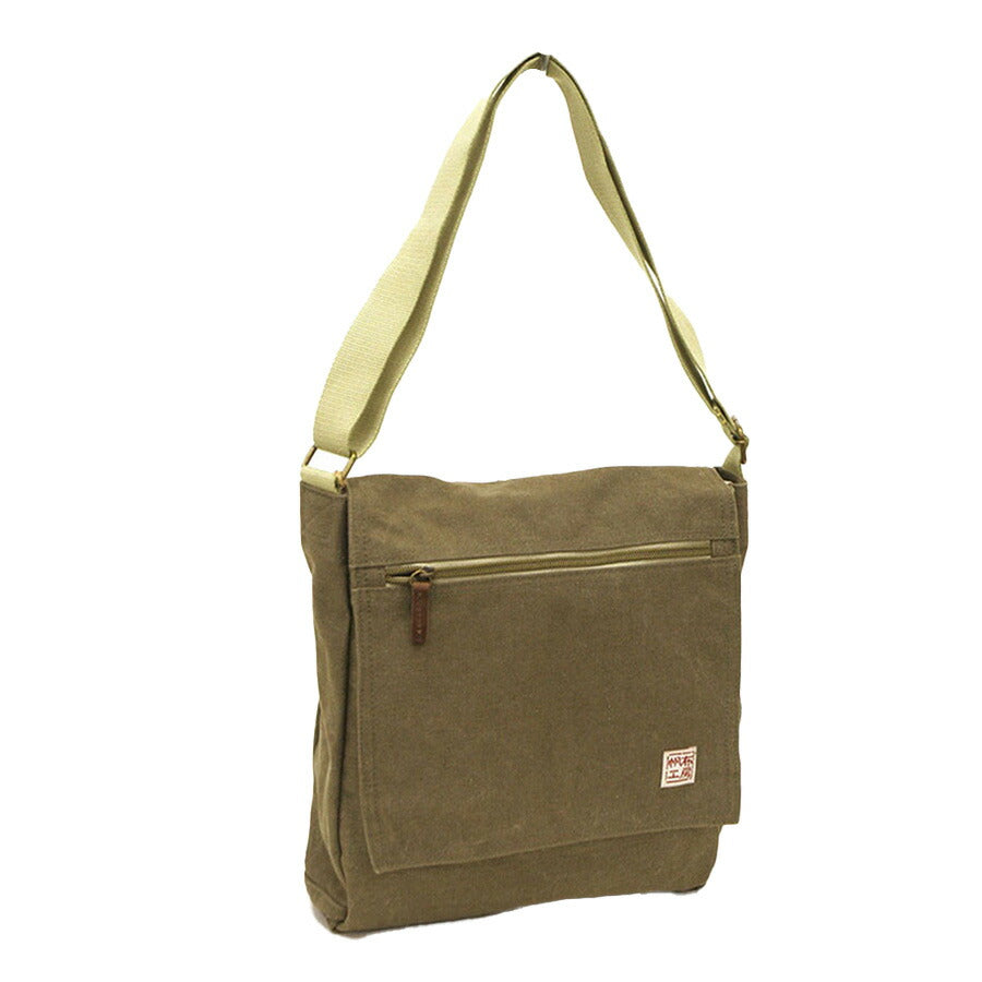 【帆布工房】3X57 FLAP SHOULDERシリーズ ショルダーバッグ はんぷこうぼう ハンプ 綿 コットン 縦型 かぶせ ショルダー 斜め掛け シンプル シンプル レッド カーキ ブラック ネイビー グレー ベージュ 単色 おおきめ