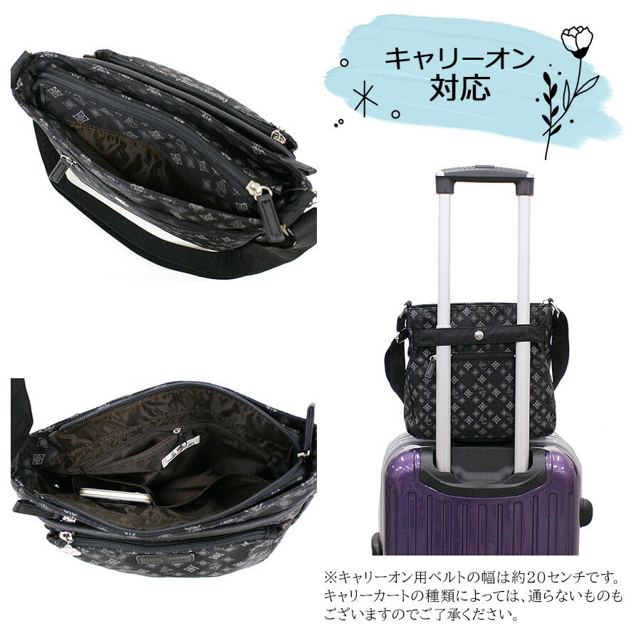 【ANNA CRISTINA】4A39 ショルダーバッグ アンナクリスティーナ 軽量 ナイロン 軽い お出かけ 旅行 ちょっとそこまで 散歩 サブバッグ ななめがけ ショルダーバッグ 肩掛け レディース 女性 母の日 ママ おばあちゃん 感謝 ギフト 贈り物
