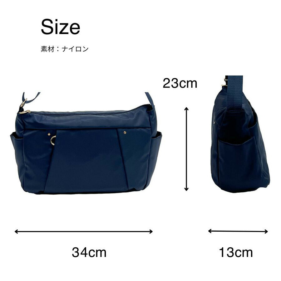 【美人収納】 4f07 ショルダーバッグ 西口理恵子さん監修 ポケット充実 レディース 整理整頓 スッキリ収納 優美社 多機能 ブラック 斜め掛け 便利 シンプル