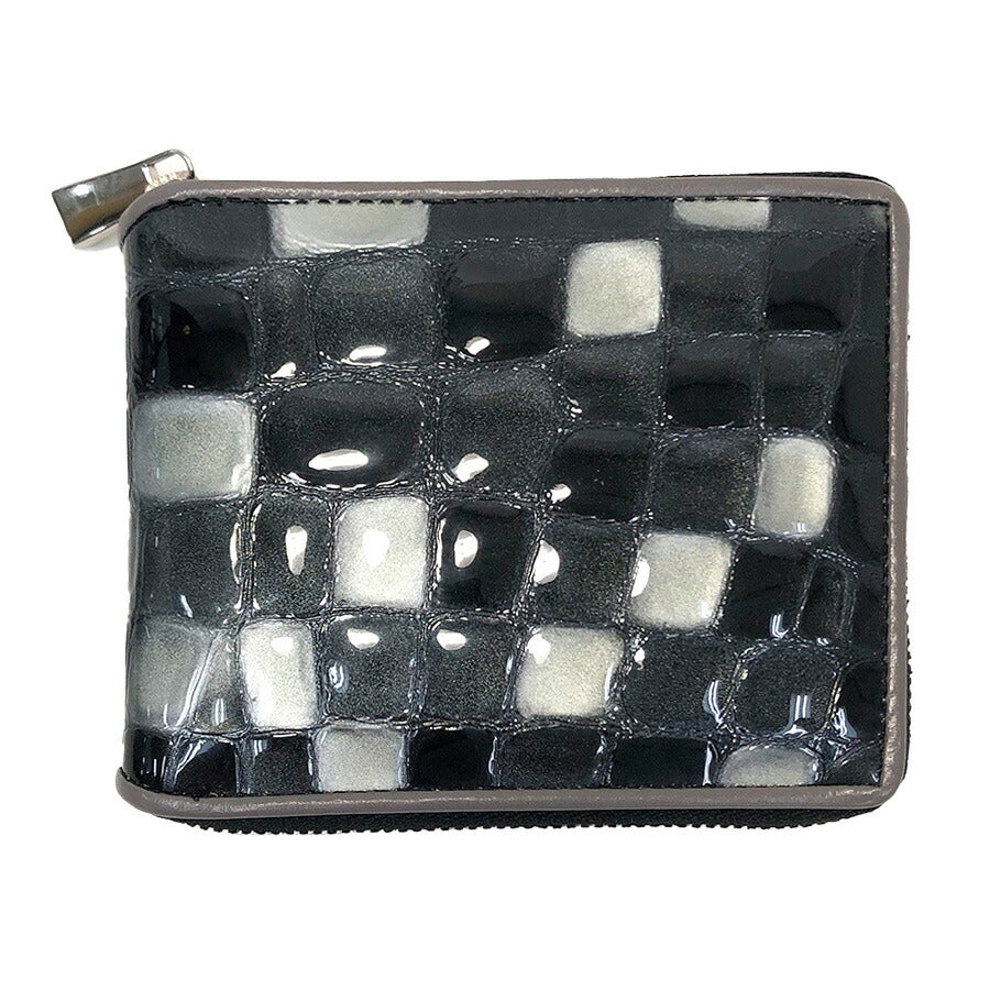 【優美社】 9h05 ラウンド折り財布 財布 さいふ ウォレット おしゃれ かわいい シンプル 普段使い 使いやすい レディース プレゼント ギフト ブラック
