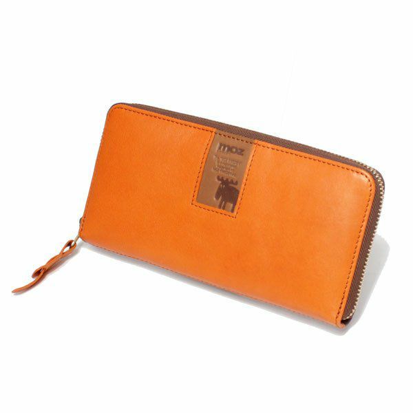 moz モズ ラウンドファスナー長財布 Elk ZNWS-86092 財布 ウォレット ファスナーウォレット レディース 女性 かわいい おしゃれ バイカラー 2トーン 本革 牛革 ヌメ革 人気 スウェーデン アニマル エルク ヘラジカ