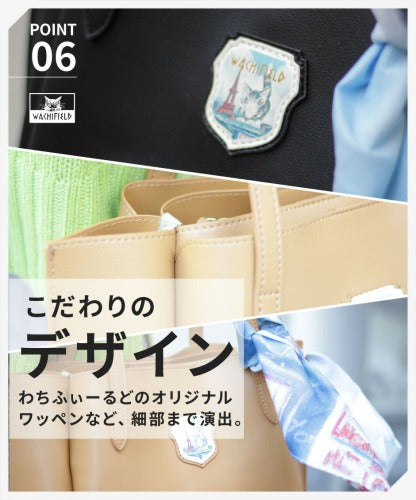 【当店オリジナルエコバッグプレゼント中！】【WachiField】 わちふぃーるど フェイクレザー 合皮 トートバッグ 肩掛け カバン レディース スカーフ WTGC-03 お出かけ サブバッグ 旅行 通勤 軽量 エレガント ギフト プレゼント  母の日 敬老の日 ねこ ダヤン