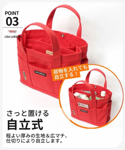 【レターパック配送/時間指定不可】LISA LARSON リサ・ラーソン ミニトートバッグ ランチトート ハンドバッグ LTMK-01 Mikey ツイル マイキー 猫 レディース ギフト 母の日 バレンタイン 人気 プレゼント