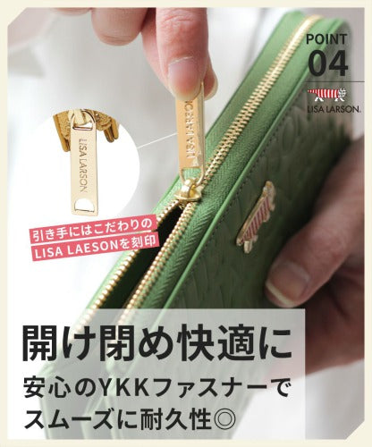 【SNSで話題のレザーケアクリームプレゼント中！】【LISA LARSON】リサ・ラーソン L字 ファスナー長財布 ウォレット LTLM-06 Mikey 高級 本革 YKKファスナー マイキー 猫 レディース ギフト 母の日 バレンタイン 人気 プレゼント collonil コロニル
