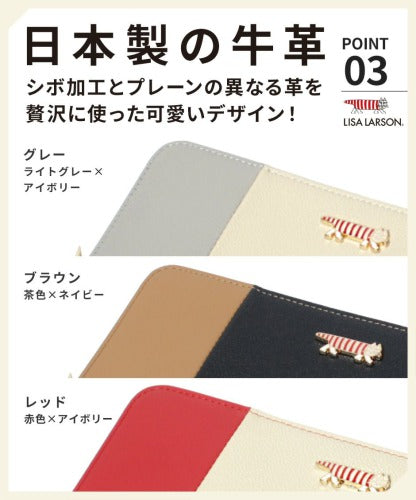 LISA LARSON リサ・ラーソン ラウンドファスナー 二つ折り 財布 LTLY-05 Mikey 高級 本革 YKKファスナー マイキー 猫 レディース ギフト 母の日 バレンタイン 人気 プレゼント