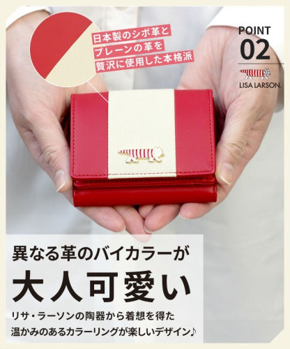 LISA LARSON リサ・ラーソン ラウンドファスナー 三つ折り 財布 LTLY-04 Mikey 高級 本革 YKKファスナー マイキー 猫 レディース ギフト 母の日 バレンタイン 人気 プレゼント