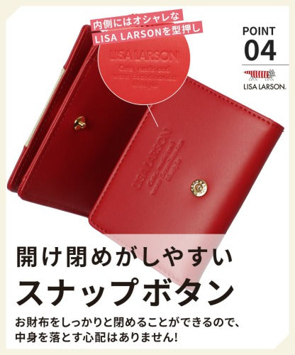 LISA LARSON リサ・ラーソン ラウンドファスナー 三つ折り 財布 LTLY-04 Mikey 高級 本革 YKKファスナー マイキー 猫 レディース ギフト 母の日 バレンタイン 人気 プレゼント