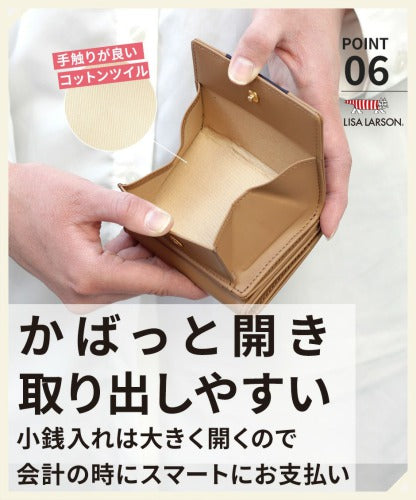 LISA LARSON リサ・ラーソン ラウンドファスナー 三つ折り 財布 LTLY-04 Mikey 高級 本革 YKKファスナー マイキー 猫 レディース ギフト 母の日 バレンタイン 人気 プレゼント