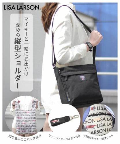 LISA LARSON リサ・ラーソン 縦型 ショルダーバッグ 斜め掛け 肩掛け LTPK-03 Mikey ツイル マイキー 猫 レディース ギフト 母の日 バレンタイン 人気 プレゼント