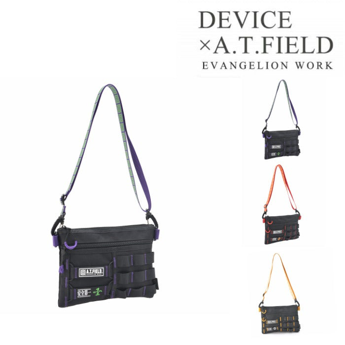 【クリックポスト】DEVICE 【新世紀エヴァンゲリオンコラボ】DEVICE×A.T.FIELD CORDURA サコッシュバッグ エヴァ サコッシュ バッグ ショルダー 斜め掛け 初号機 弐号機 零号機 デバイス