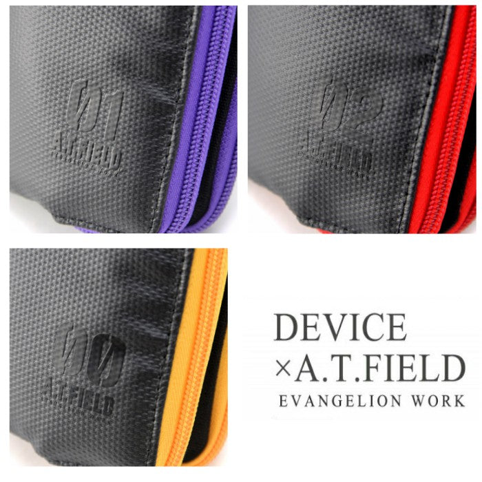 DEVICE 【新世紀エヴァンゲリオンコラボ】DEVICE×A.T.FIELD ターポリン 二つ折り財布 エヴァ 二つ折り 財布  ウォレット 折財布 ファスナー ナイロンDPN90045