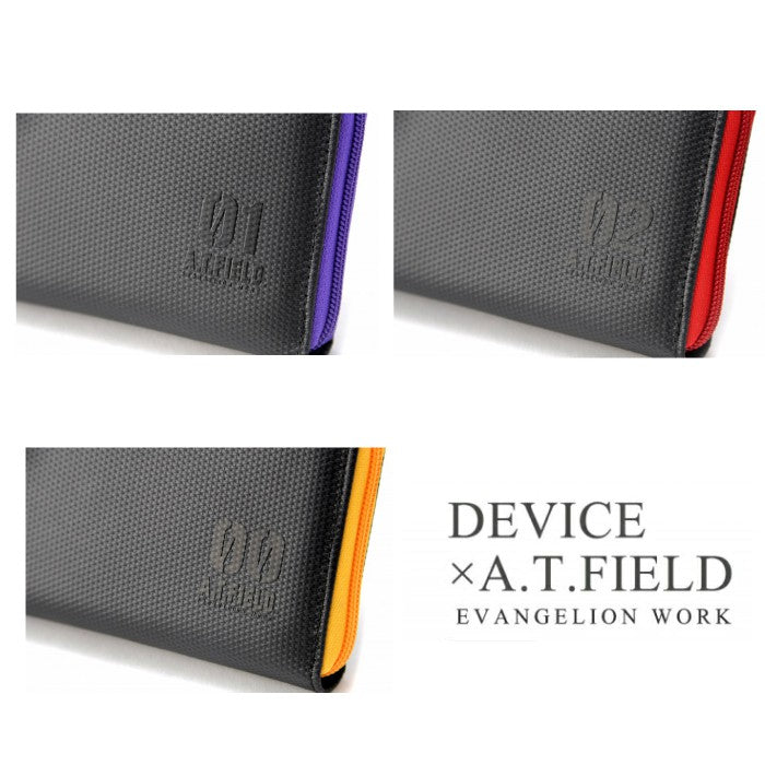 DEVICE 【新世紀エヴァンゲリオンコラボ】DEVICE×A.T.FIELD ターポリン 長財布 エヴァ コラボ 長財布 財布 ウォレット ラウンド ファスナー ナイロン dpn90055