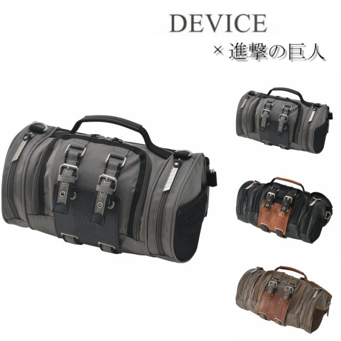 DEVICE 【進撃の巨人コラボ】DEVICE×進撃の巨人 立体機動ポーチ 4way バッグ 進撃 コラボ 鞄 本革 ミリタリー ボストン リュック ボディバッグ ウエストポーチowh80098