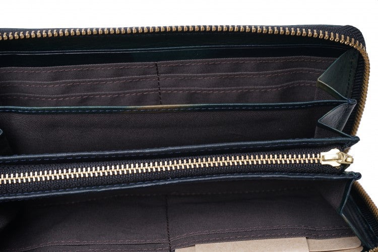 【KATHARINE HAMNETT LONDON】キャサリンハムネットロンドン ラウンドファスナー 長財布 490-59204 フルイド イタリアンレザー 高級 本革 イタリア 人気 父の日