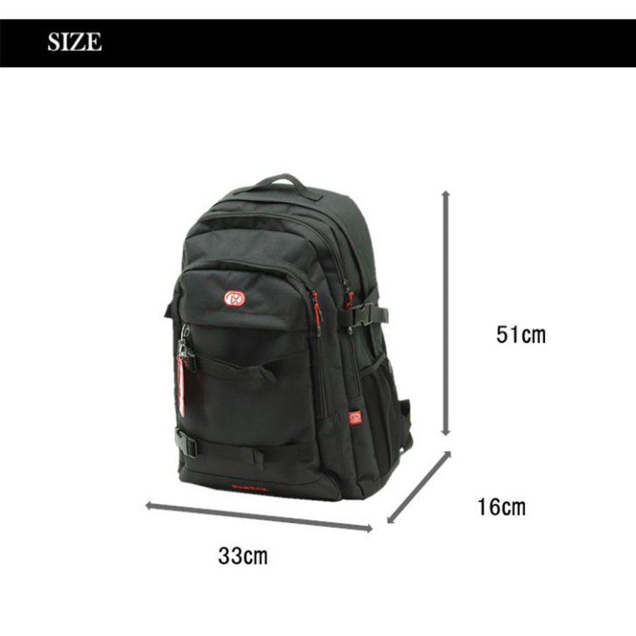 DOMDOM　DAYPACKーB　DM002　ドムドム　デイパック　バックパック　リュックサック　リュック　三層式　普段使い　アウトドア　旅行　通勤　通学　おしゃれ　可愛い　どむぞう　ドムドムバーガー　ノベルティ　正規品