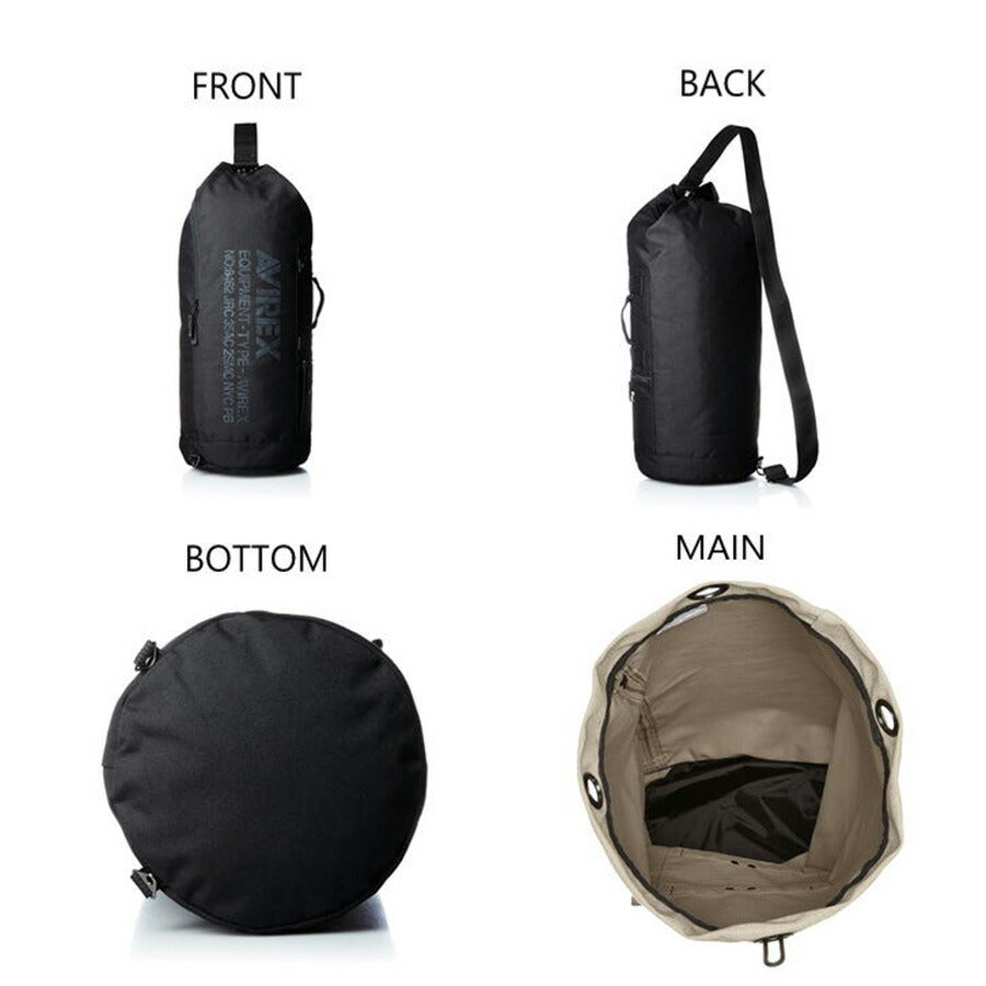 AVIREX　アビレックス　ボンサック　ワンショルダー　ボストン　AVX308　イーグル　EAGLE　メンズ　ミリタリー　斜め掛け　一泊　二泊　旅行　鞄　軽量　大容量　アウトドア　ジム　レジャー　フェス　おしゃれ　人気